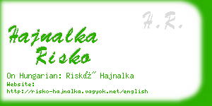 hajnalka risko business card